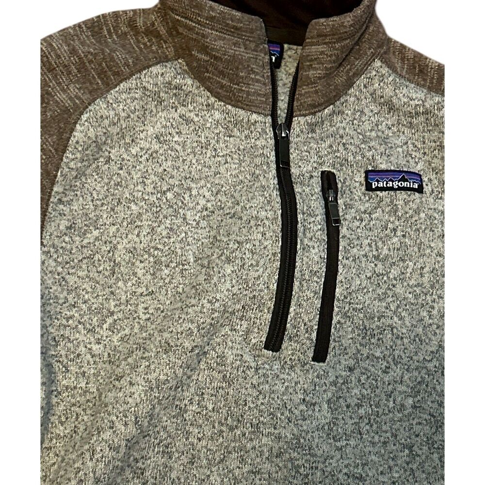 Patagonia better Sweater 1/4 zip Fleece pullover mens  gray size Med
